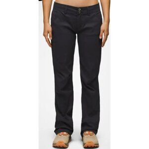 Prana Womens Size 6 Black Halle Pant Outdoor Climbing Hiking Stretch Pockets $95